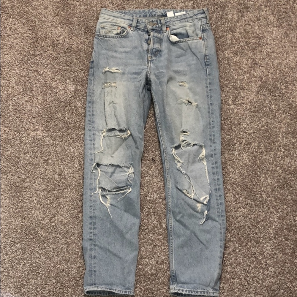 H & M low waist boyfriend jeans